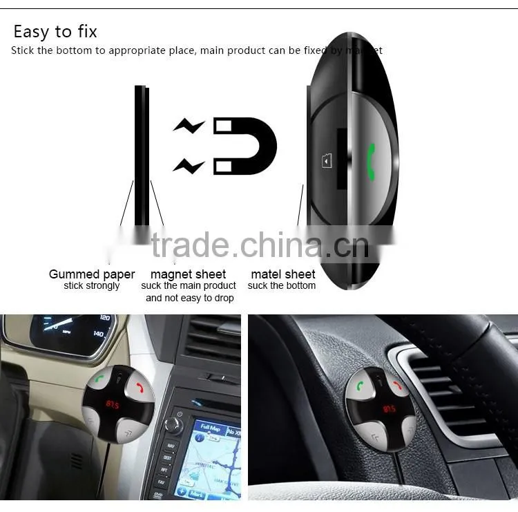 FM29B aux bluetooth car kit MP3 stereo FM transmitter car kit for phone