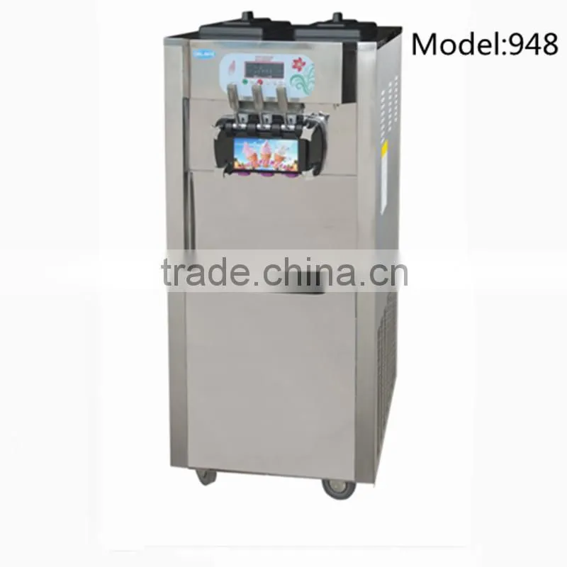 2015 High quality,double cooling system soft ice cream maker