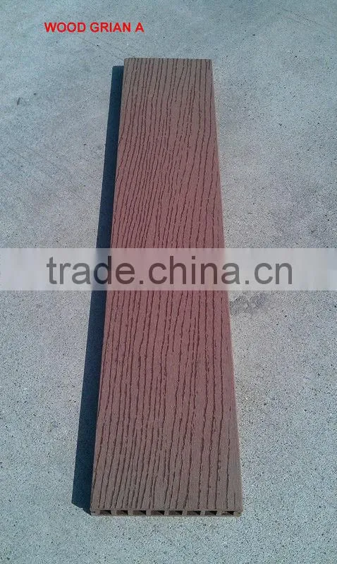 Hot sale outdoor wpc flooring solid wood grain!