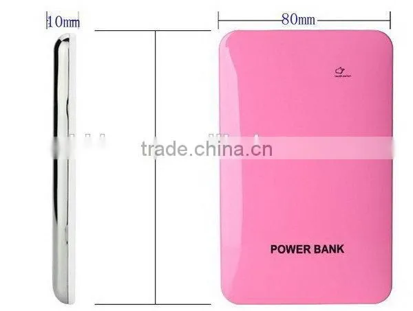 Top quality design new ultra thin slim power bank 8000mah