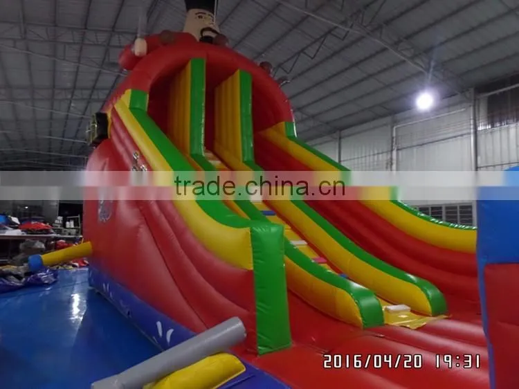2016 POPULAR PIRATE SHIP INFLATABLE SLIDE CORSAIR