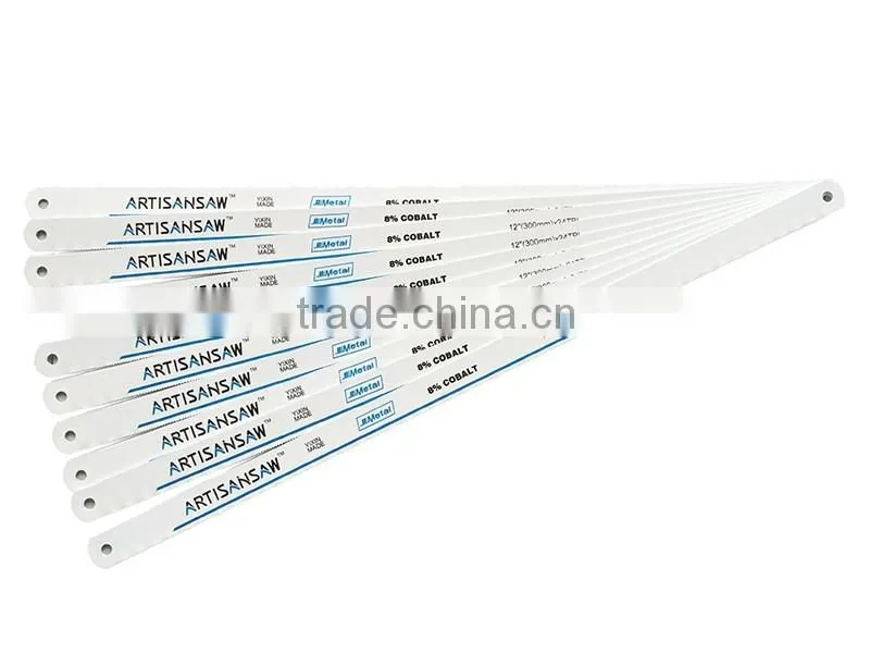 Top Quality Hand Saw Blades 8%COBALT Bi metal Hand Saw Blades 24TPI Flexible Hacksaw