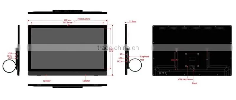 27 inch All In One Android Tablet PC