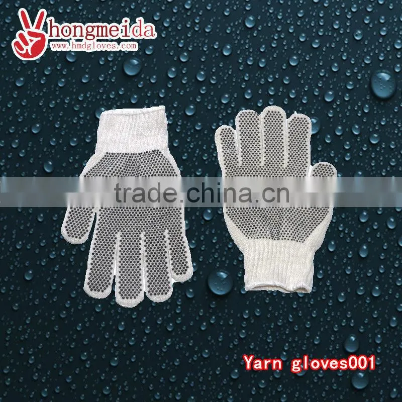 Yarn cotton PVC dots gloves yarn cotton gloves PVC dots gloves