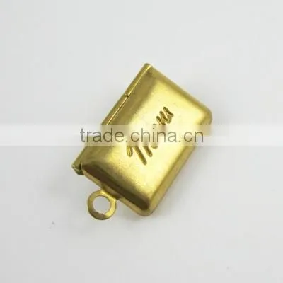13*18MM vintage raw brass love envelope photo locket,antiqued locket 1191023