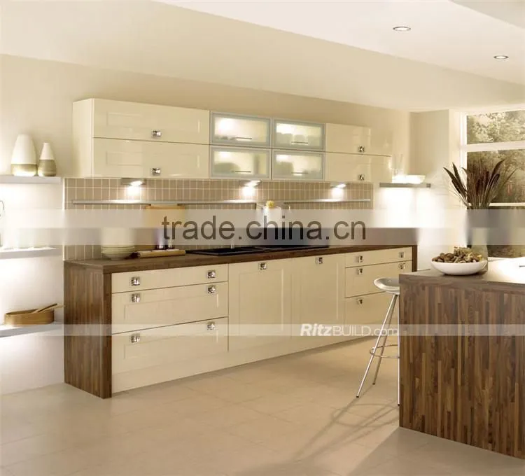 New modular kitchen cabinet with kitchen cabinet pvc countertop sink