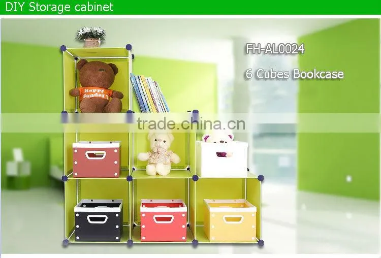 2016 diy easy storage Book Shelf Storage Bookcase with Doors