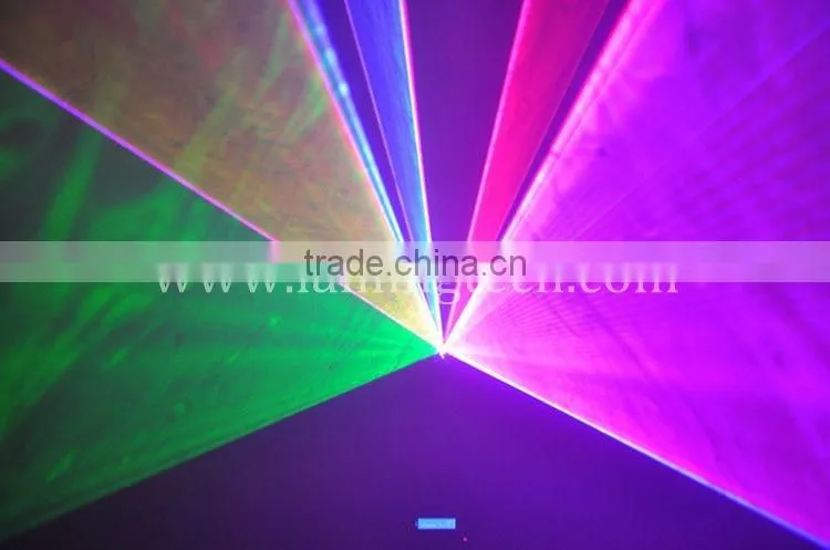2W RGB full color emitting stage disco dj effect lighting moving head laser