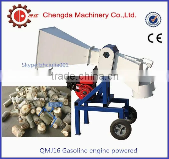 Diesel engine powered wood chipper, sawdust chipper, homemade wood chipper