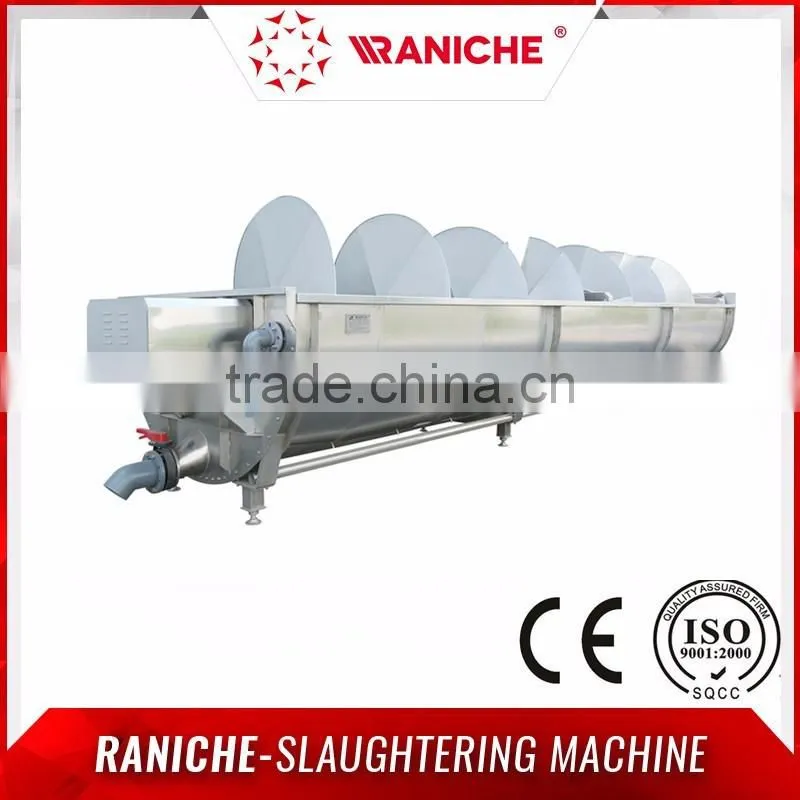 Chicken Abattoir Slaughter Equipment/ 6M Screw Pre-chilling Machinery