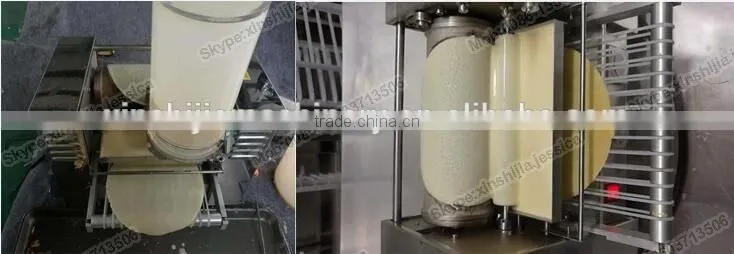 Large output 215mm mango mille crepe baking machine layer spring egg roll making machine