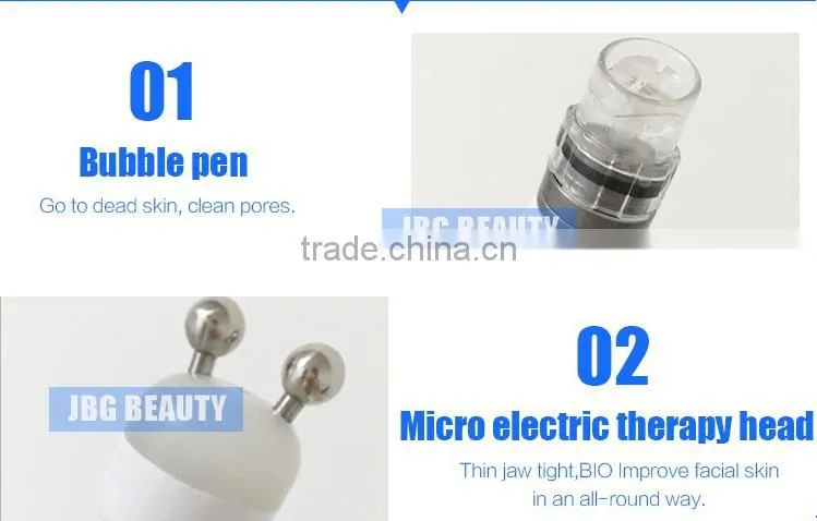 2016 Hot Sale 4 Functions Korea Bubble Water Oxygen Jet Peel Skin Whitening Diamond Dermabrasion Equipment