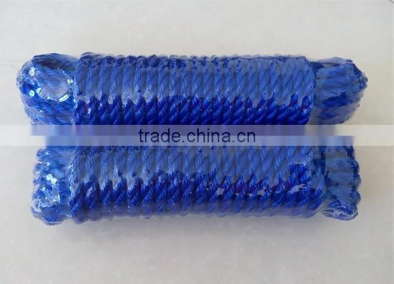 Virgin synthetic pe nylon twisted rope