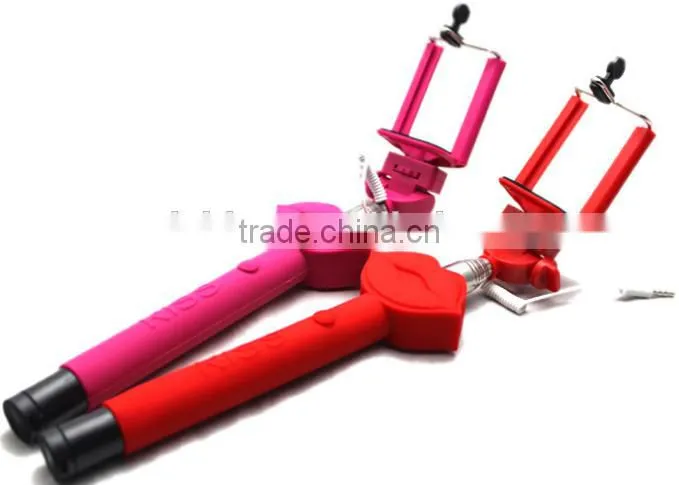 Lip Shaped Foldable Selfie Stick