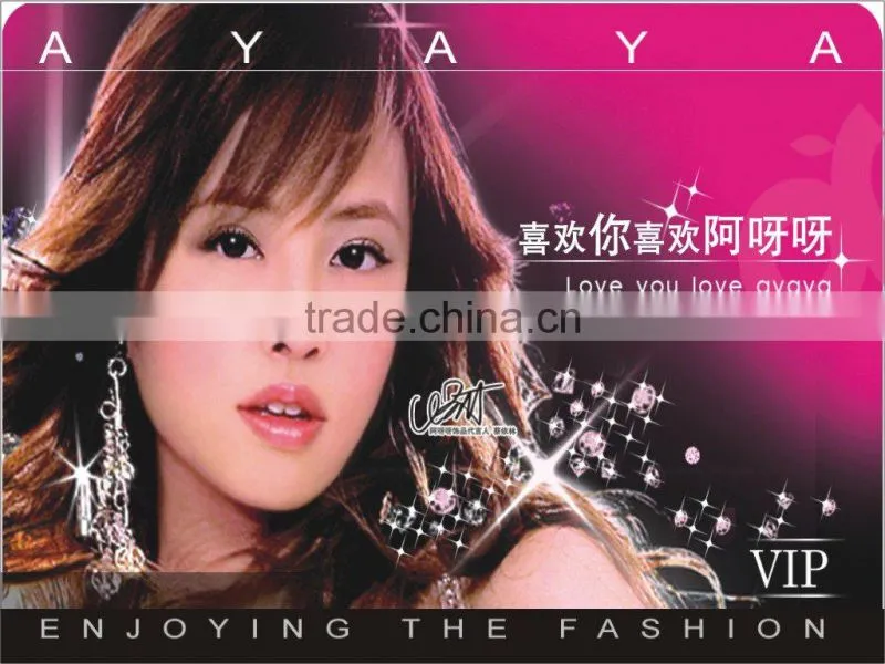 pvc plastic gift scratch card