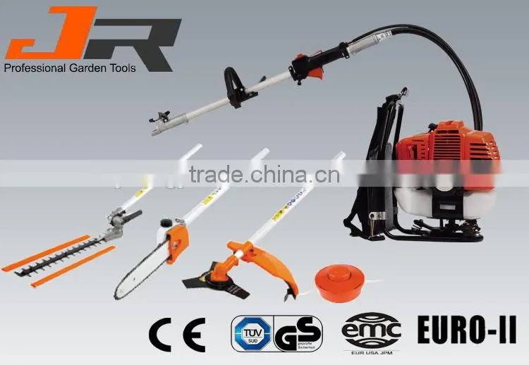 2.7cc gas backpack grass trimmer/multifunction 4in1 brush cutter/Multi Tools Set