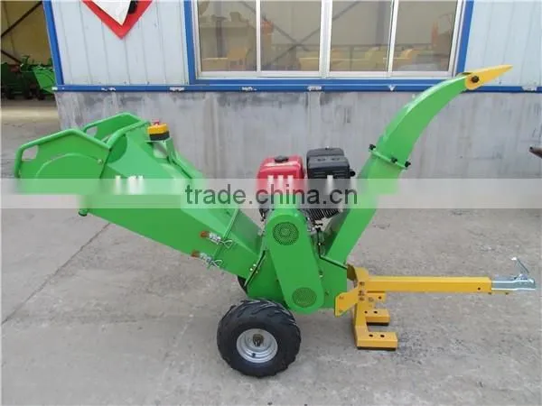 Factory supply 15hp gasoline engine wood chipper with electric start