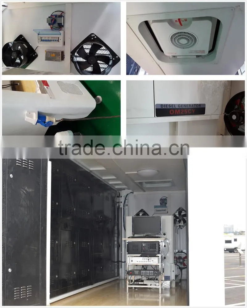 P6, P8, P7,P10 Full Color DFAC Mobile Led Truck