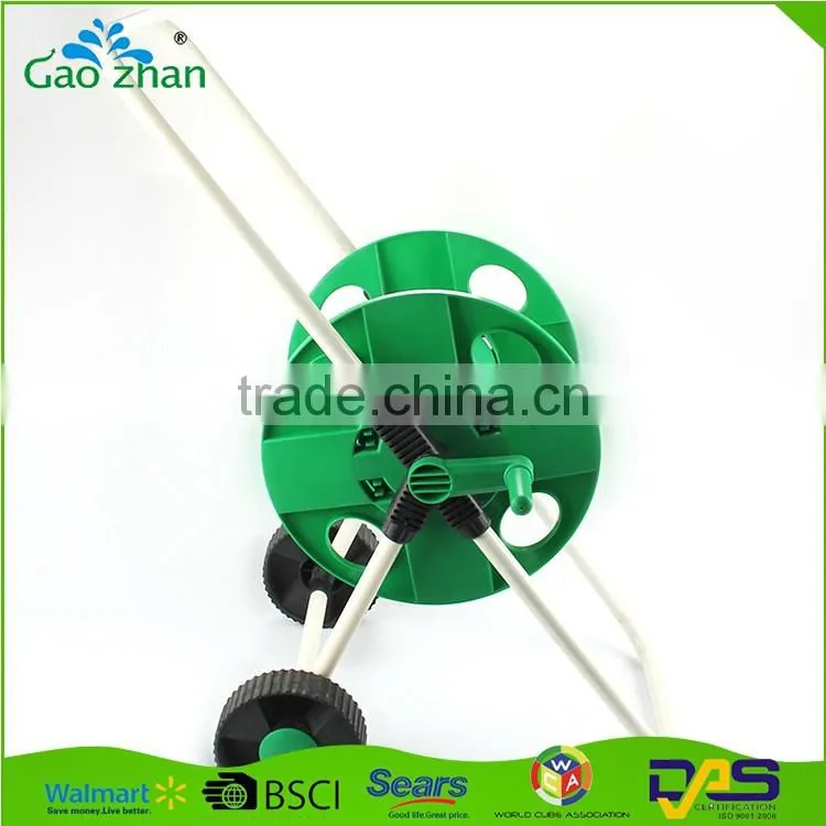 2016 hot sale retractable hand-held portable water hose reel cart with cheap price