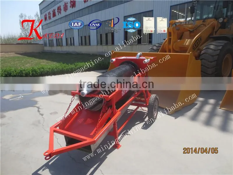 Small Portable Mobile Gold Trommel With CE,ISO,SGS