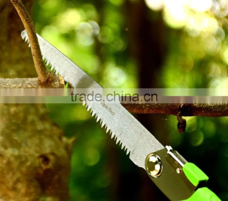 ALL PURPOSE FOLDING HAND SAWS - 17" Rugged Tree Trimming, Razor Tooth Pruning Saw