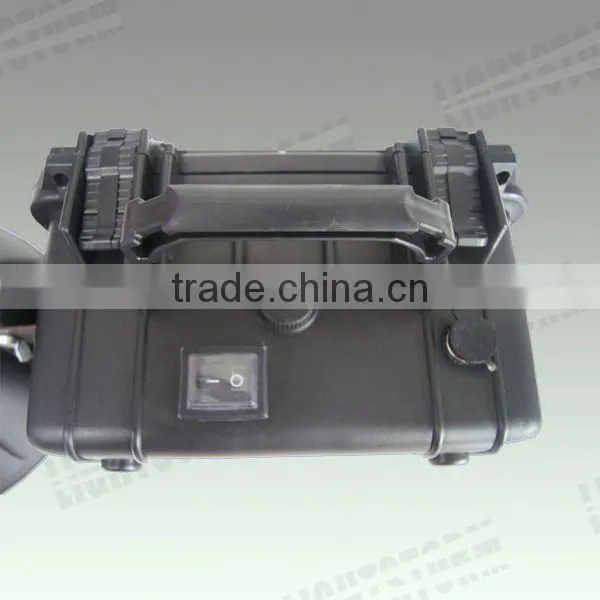 Guangzhou factory rechargeable 12V7AH rechargeable halogen spotlight with locking switch cover