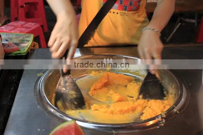 New Style -30 C degree Fried Ice Cream Machine double pan