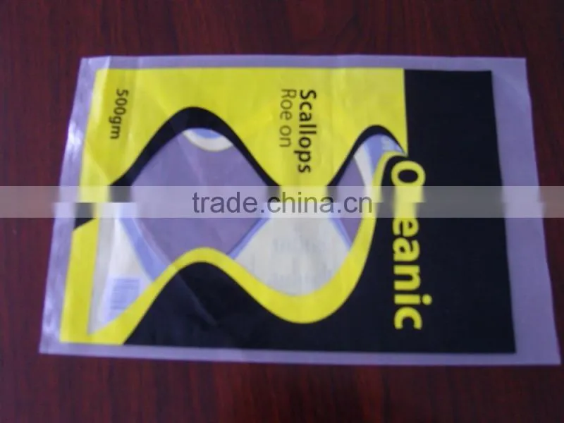 Different kind of plastic flat bags for shopping or package