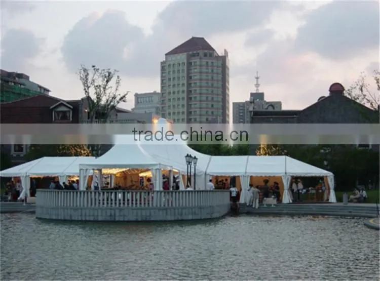 Newest design popular diameter 8m multi-sided octagon dome party tent party tent for events wedding party exhibition for sale