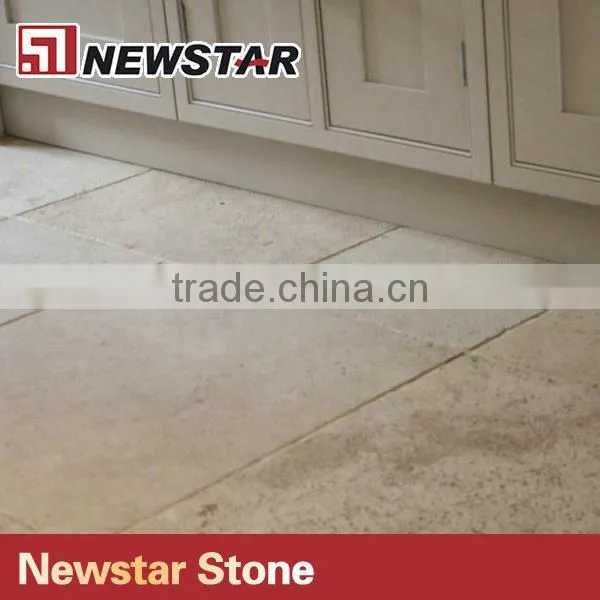 12X 12 Ivory Travertine Pavers Tumbled