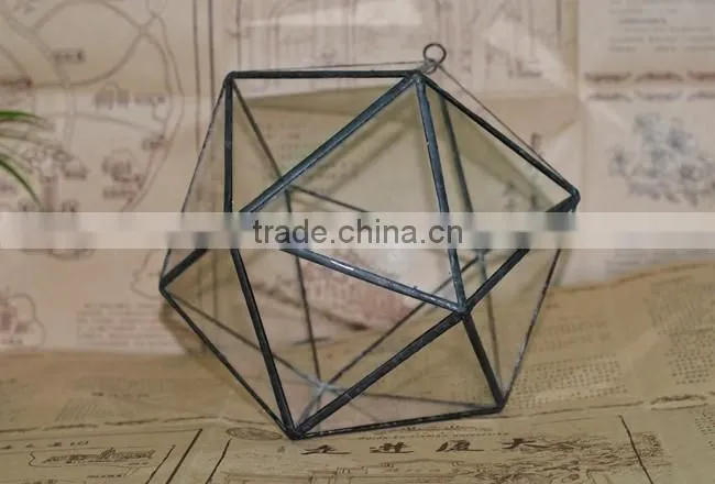 Micro landscape glasshouse clear glass globe hanging terrarium