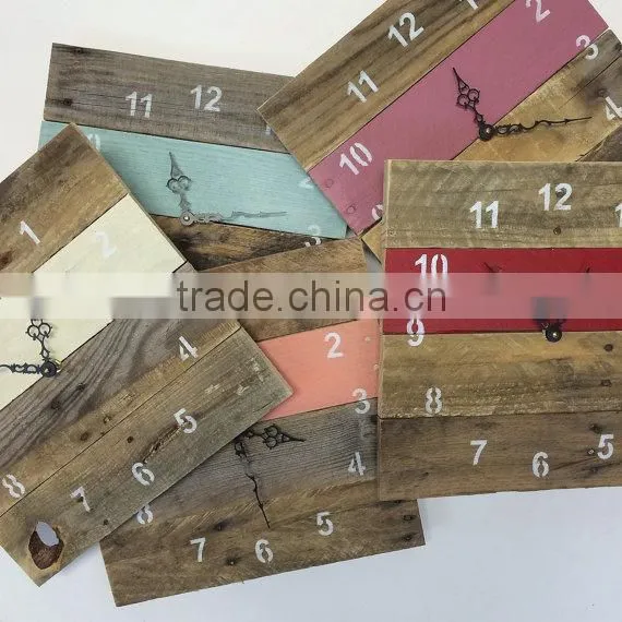 Wooden Vintage Painting Wall Clock