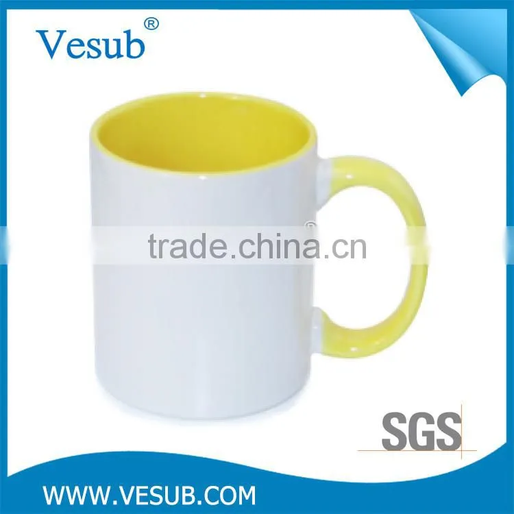 Most popular high quality 11OZ double color customized printing mug sublimation