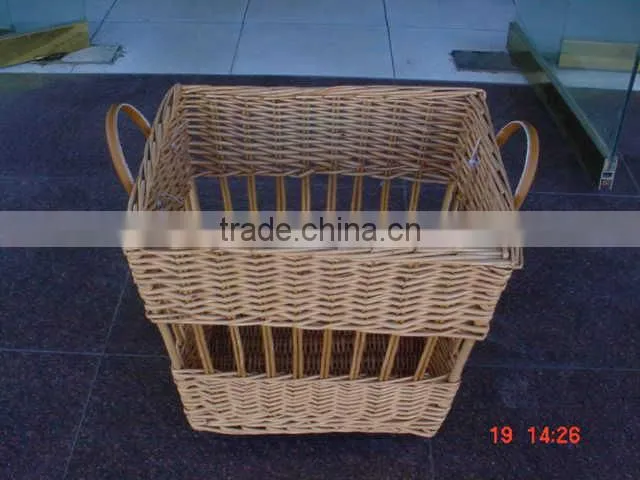 Wicker shopping cart with 2 wheels wicker shopping baskets with wheels