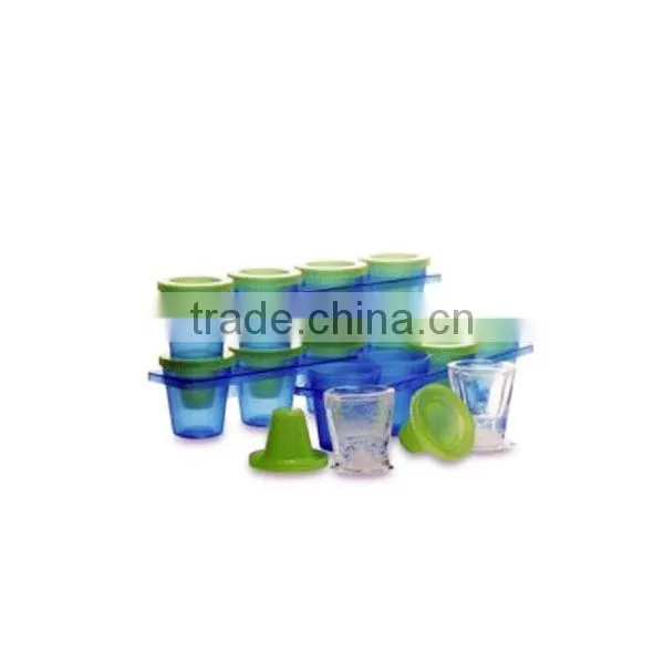 4pcs Plastic ice shot glass