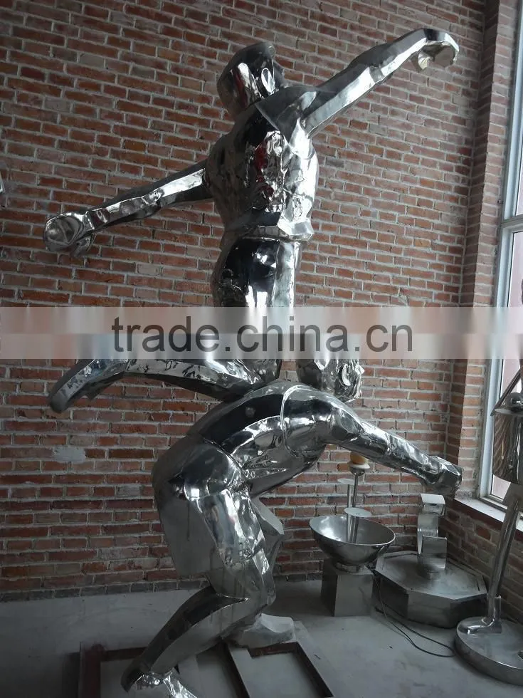 Outdoor Life type stainless steel animal eagle sculpture carving