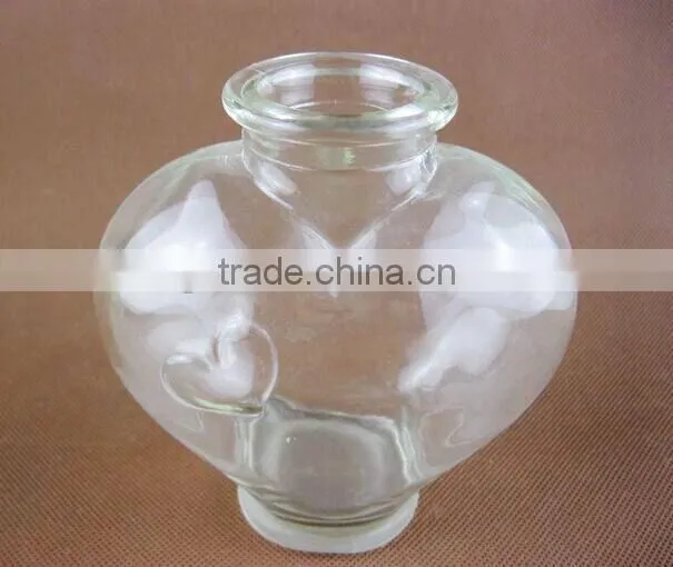Heart shaped bottle / glass bottle