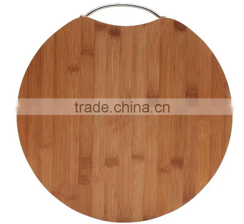 Natural pine chopping block, wooden pizza cutting board