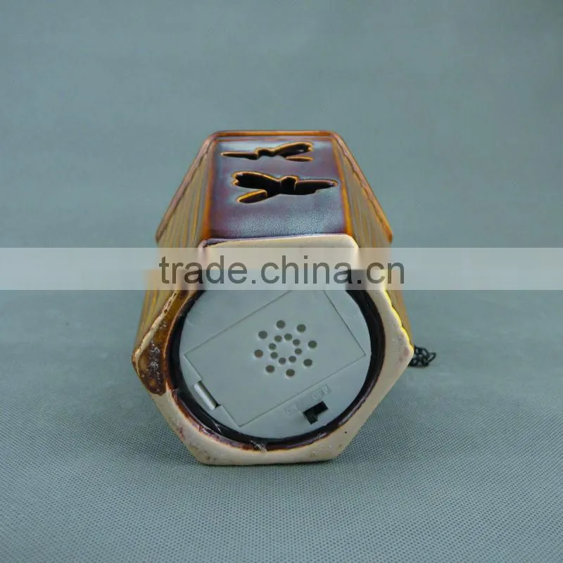 Ceramic Candle Lantern with Led Light