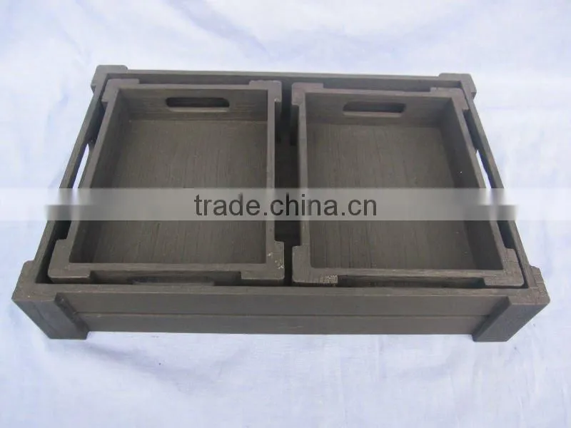 carbonized healthful wooden fruit tray,wooden tray