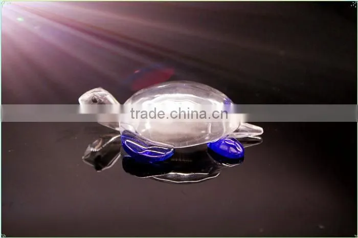 Wholesale crystal yellow turtle animal model gift as business gift/ home appliances gift
