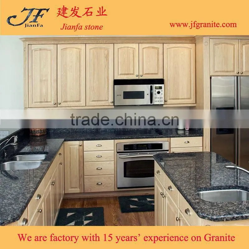 Ready Made Sapphire Blue And Brown Granite Countertops