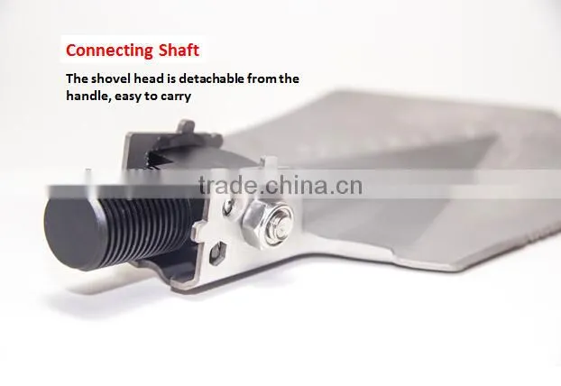 High-quality Multi-use Outdoor Sport Gear with Shovel Hoe Knife Hook Fire Starter
