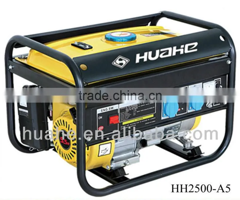 single phase gasoline generator set 2000w 5.5hp