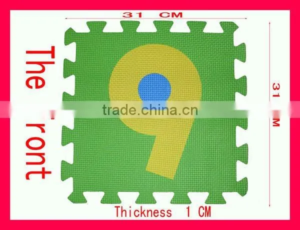 number puzzle mat