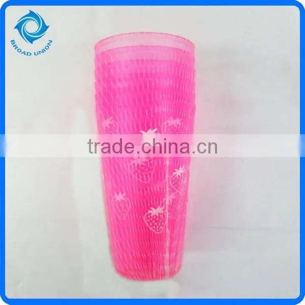 Plastic Water Cup Pink Water Cup Round Water Cup