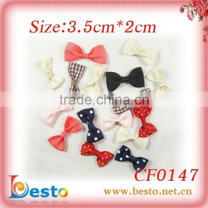 CF0147 Children small ribbon bow cheap wholesale flower for hair