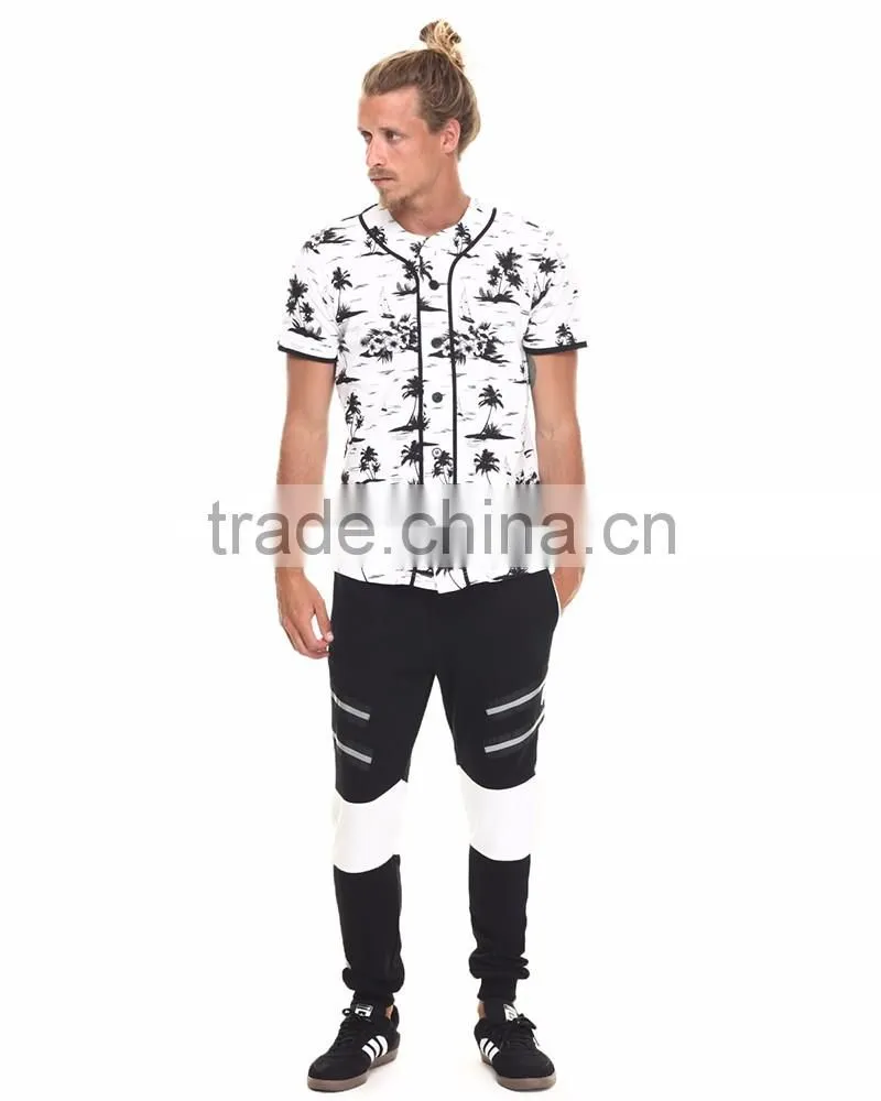 fashion mens custom sublimation camo baseball jerseys