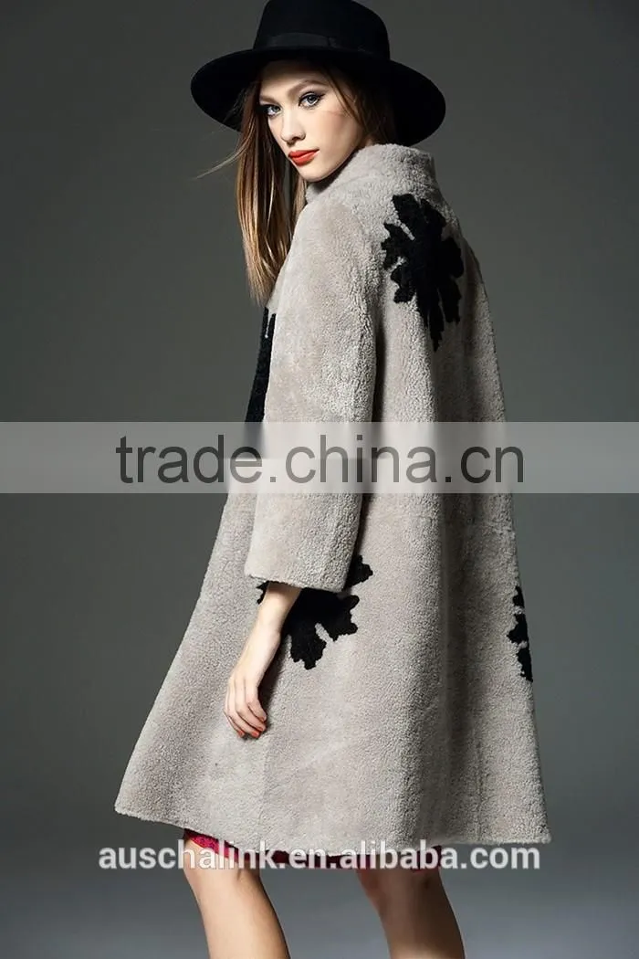 2016 german style high quality windproof womens wool coat