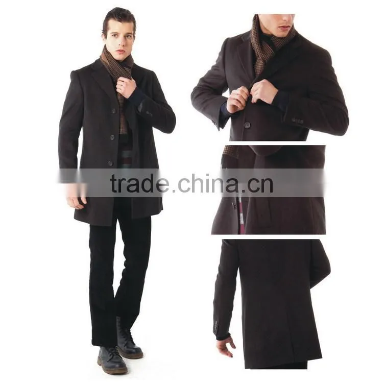 2014 popular selling modern design good warm keep coat men